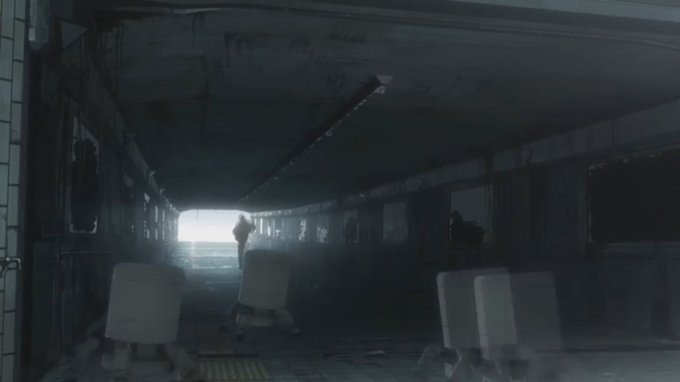 【 #planetarian 聖地巡礼スポット・バスターミナルへの地下道】サンクンプラザからバスターミナル地下広場へと続 【 #planetarian 聖地巡礼スポット・バスターミナルへの地下道】サンクンプラザからバスターミナル地下広場へと続