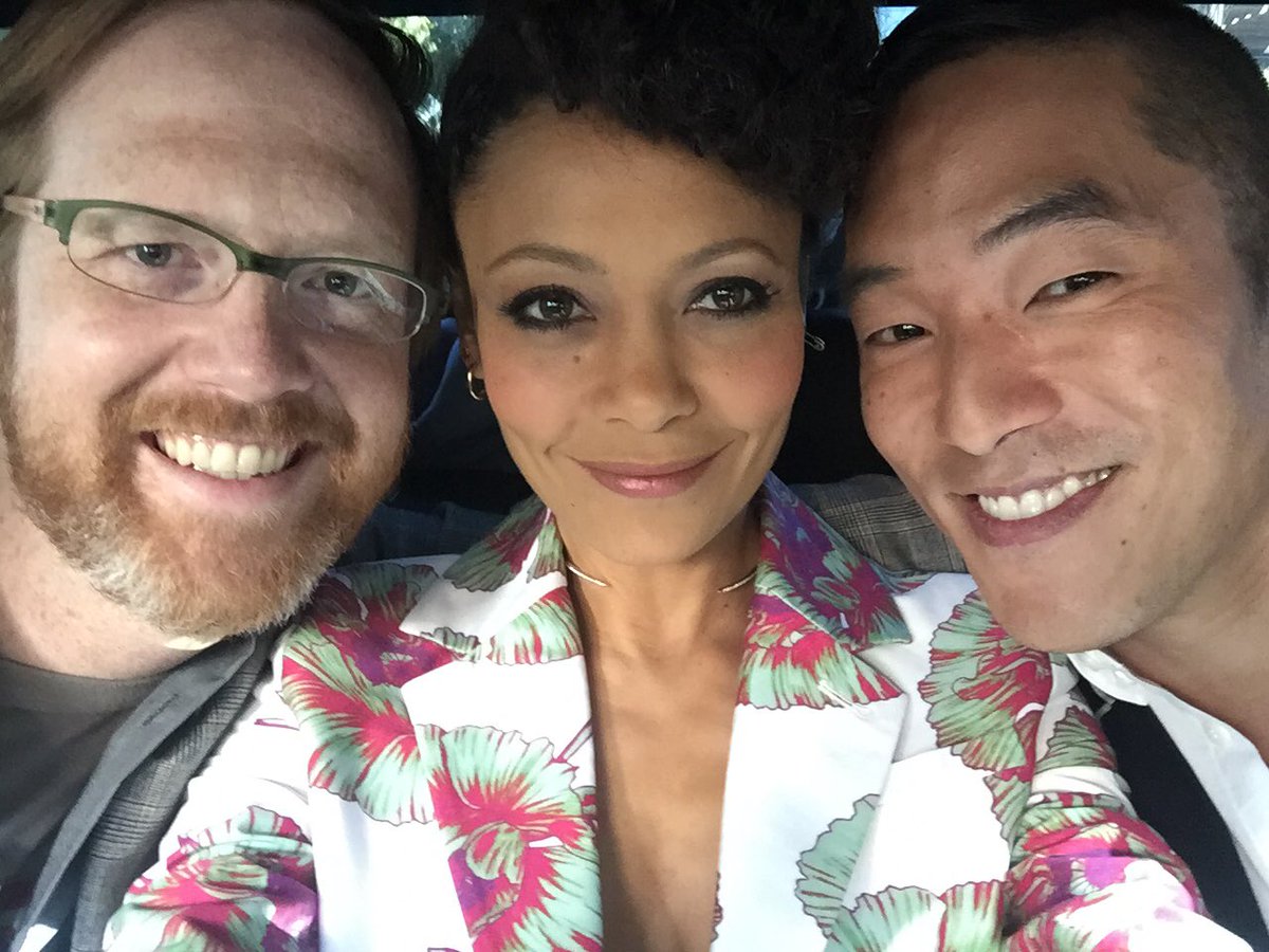 3 Amigos on our way 2 @SAGawards nominees lunch! Cause we nominated y'all! @ptolemy @Leonardo_Nam @WestworldHBO https://t.co/JuBNy0H1zt