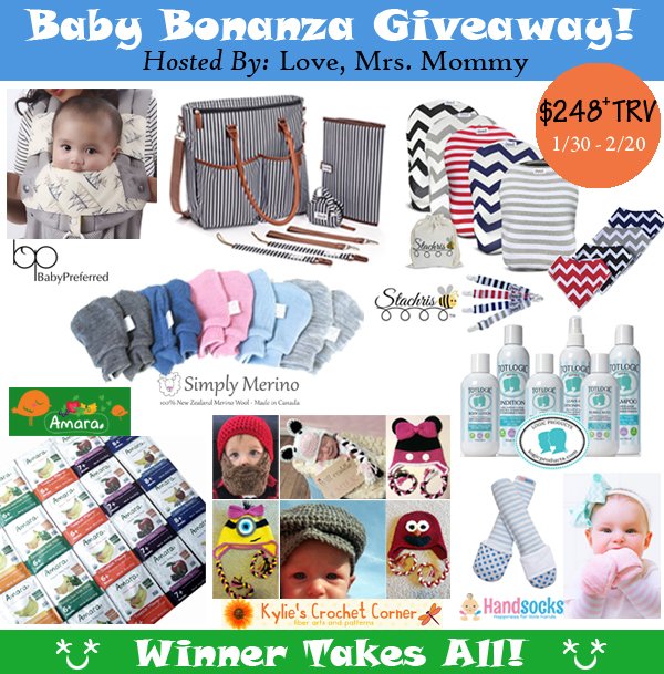 Baby Bonanza Giveaway! Over $248+ in Prizes! Baby Bonanza Giveaway! Over $248+ in Prizes!