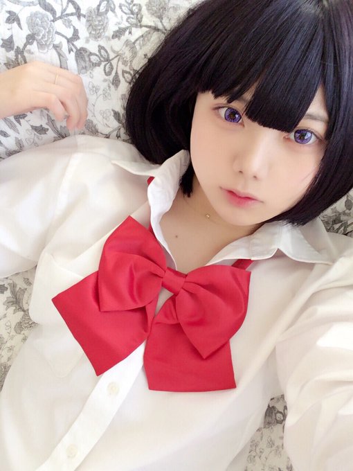 クズの本懐の花火ちゃん宅コスしてみた( ¨̮ )( ¨̮ )( ¨̮ )ボブのウィッグ作ったの初めてだけどまあまあうまく クズの本懐の花火ちゃん宅コスしてみた( ¨̮ )( ¨̮ )( ¨̮ )ボブのウィッグ作ったの初めてだけどまあまあうまく