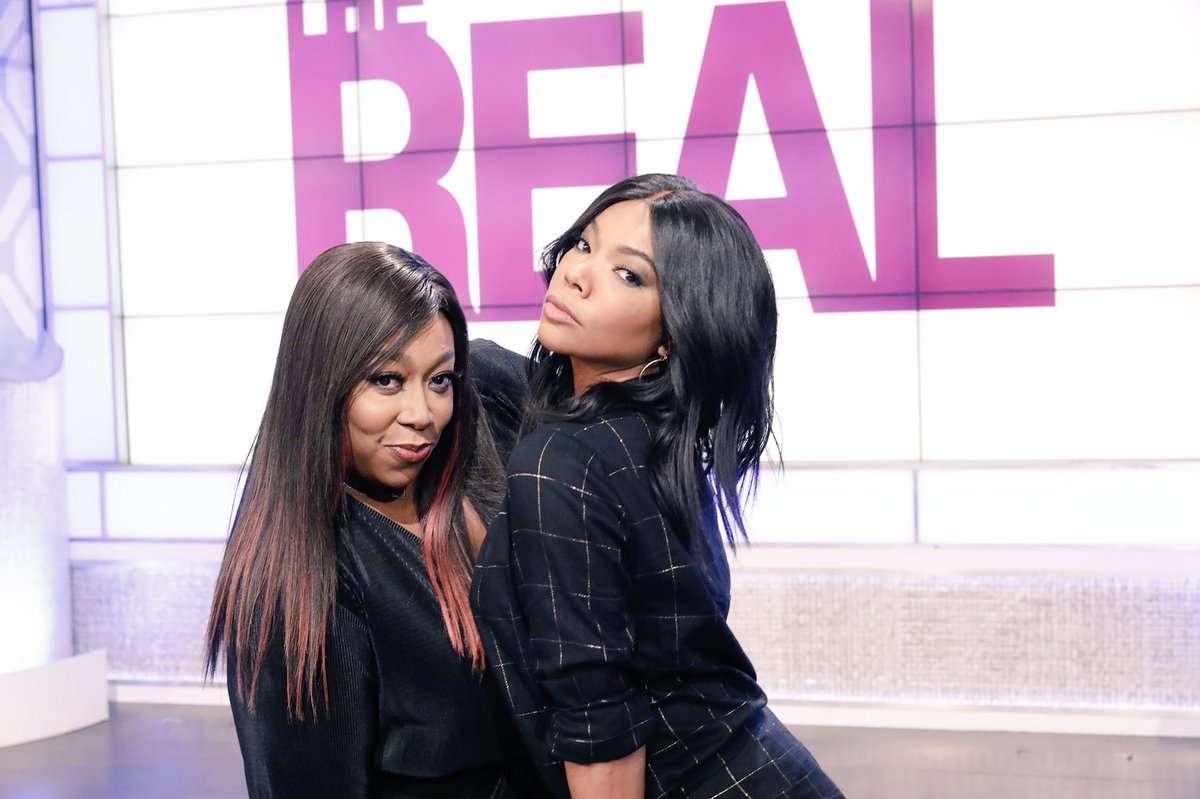RT @LoniLove: Wednesday we show out with @beingmaryjane @itsgabrielleu !!! #TheReal #tunein https://t.co/s7QIa8aZHu