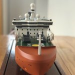 Model of Australias new Antarctic icebreaker on public display Model of Australias new Antarctic icebreaker on public display