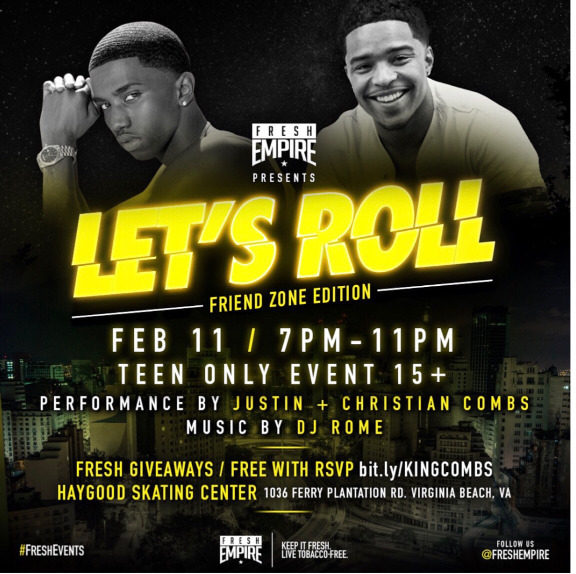 Virginia Beach!!! My sons @JDior_ and @Kingcombs are in your city TONIGHT!!! Let's GO!! https://t.co/c4ZM36da7c
