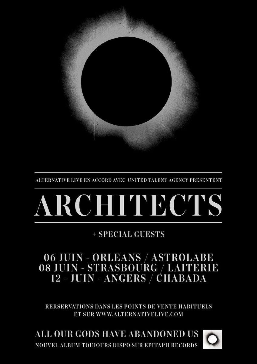 RT @PluginEU: Good morning France! @Architectsuk have announced a few headline shows for you! ???????????????? https://t.co/sWVNJKMCG9