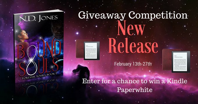 Romance author, N.D. Jones, celebrates new release,"Bound Souls", with a Giveaway Competition Romance author, N.D. Jones, celebrates new release,"Bound Souls", with a Giveaway Competition