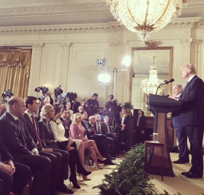 At the joint press conference with @realdonaldtrump and @IsraeliPM today at The White House.   ???????????????? https://t.co/0OOxkM9NCh
