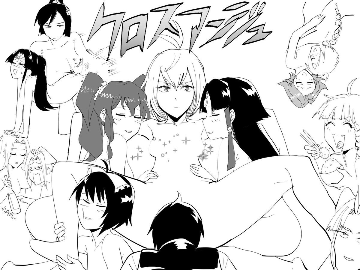 クロスアンジュがめちゃくちゃ面白かったので総括絵を描きました クロスアンジュがめちゃくちゃ面白かったので総括絵を描きました