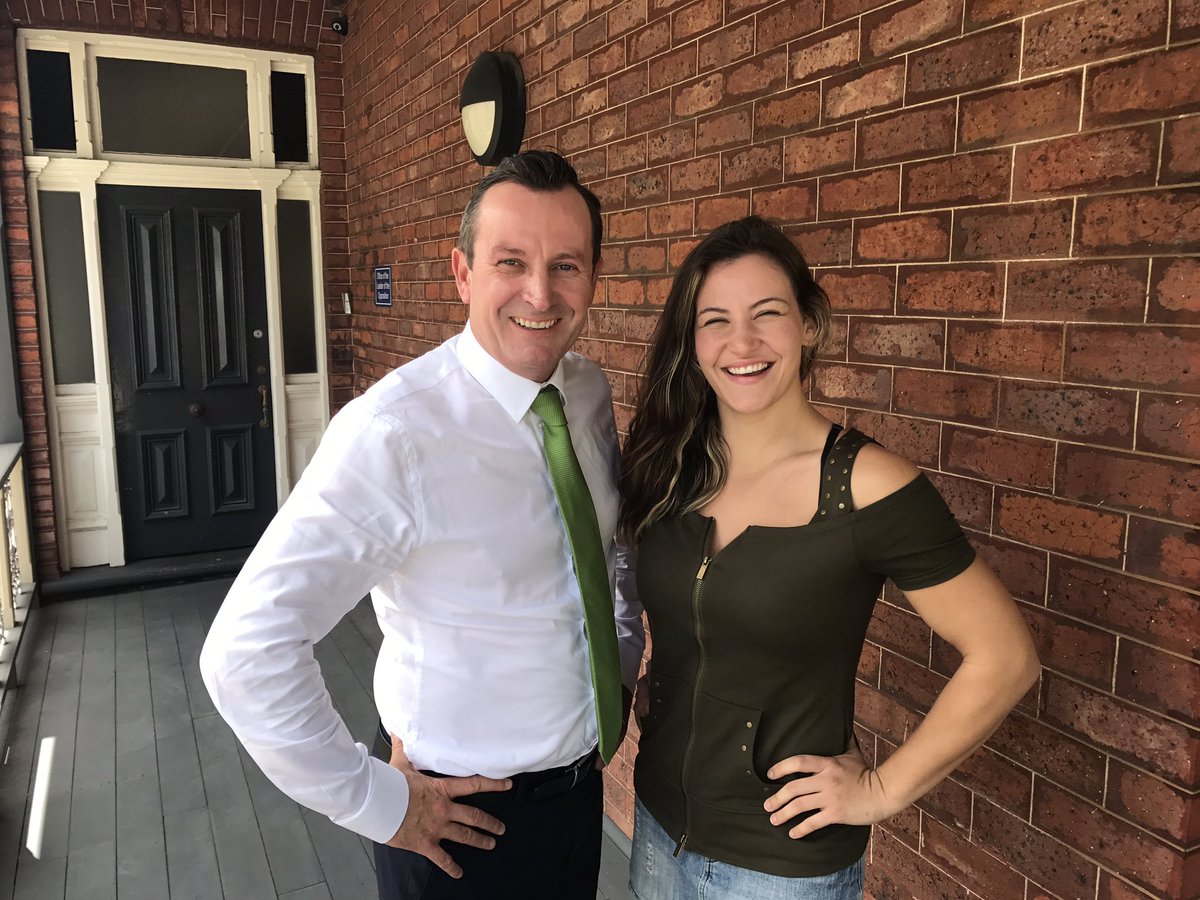 RT @UFC_AUSNZ: Thanks @MarkMcGowanMP for your time today to meet with @MieshaTate  to discuss safer MMA for WA https://t.co/UEs4C417XY