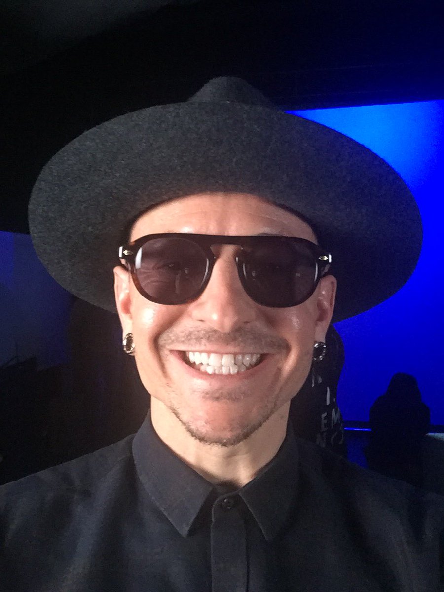 RT @MusicChoice: Here's a @ChesterBe selfie to get you through your day. You're welcome. @linkinpark https://t.co/c3AY2GBr8d