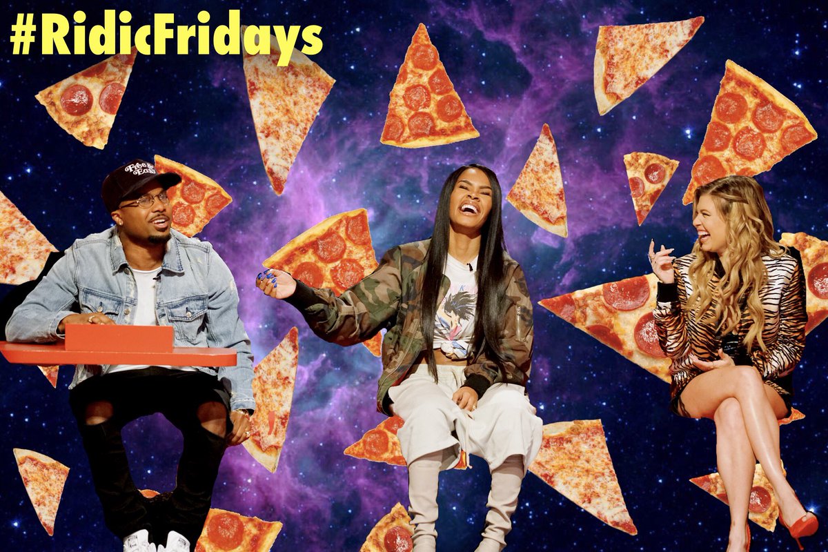 RT @Ridiculousness: Free pizza. Teyana Taylor. 200th episode. Friday is about to be LIT ???? #RidicFridays https://t.co/qDt8qtqI86
