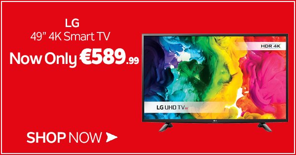 Open your eyes to the future standard of picture quality w/ the LG 49" 4K Smart TV! Shop Now https://t.co/eVJm15iIVk https://t.co/OhkuqPyvtA