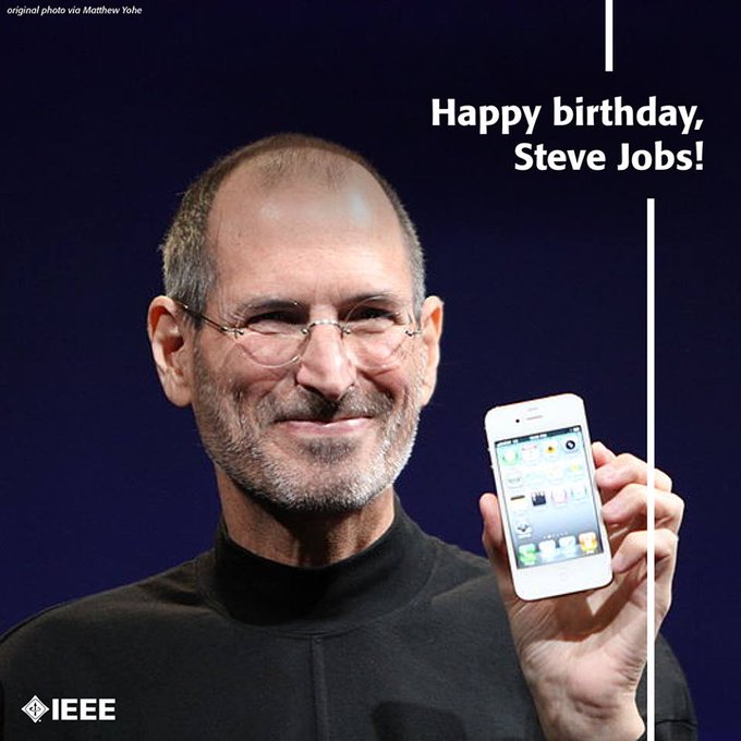 Steve Jobs’s Birthday Celebration | HappyBday.to