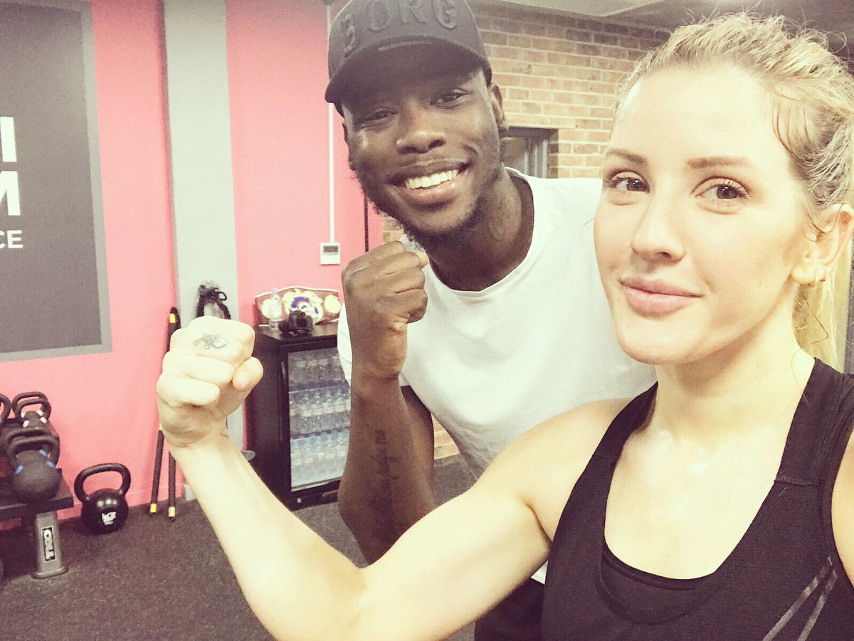 RT @IChamberlain_: Training with the champ @elliegoulding excited to see her at my fight ???????? https://t.co/qbKEN9qF5W