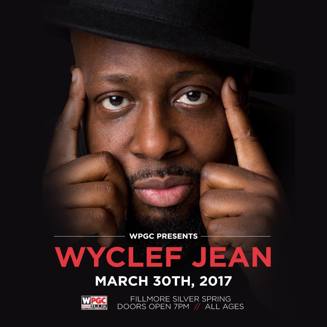 RT @WPGC: We present to you... @wyclef. Win tickets all week. https://t.co/y362FqJIa4 https://t.co/aajpSeQRVu