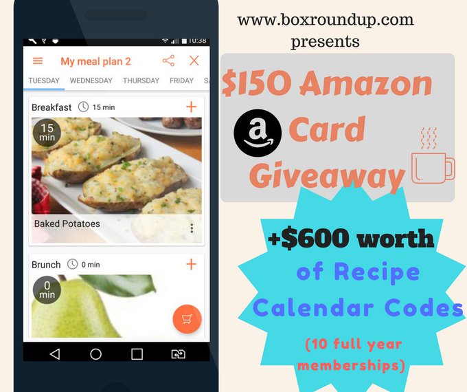 Recipe Calendar Sponsored #Giveaway Ends 3/7 Recipe Calendar Sponsored #Giveaway Ends 3/7