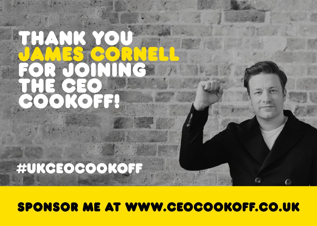 Big up James Cornell from @Goodman_Group cheers for joining the #ukceocookoff - see you next week!! https://t.co/b3WXyMtKt9