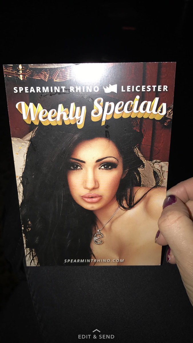 RT @MissC_87x: Cheeky little night at @TheRhinoLV and see this beaut on my table @chloekhanxxx ????????????#spearmintrhino https://t.co/eZaRkcdsNi