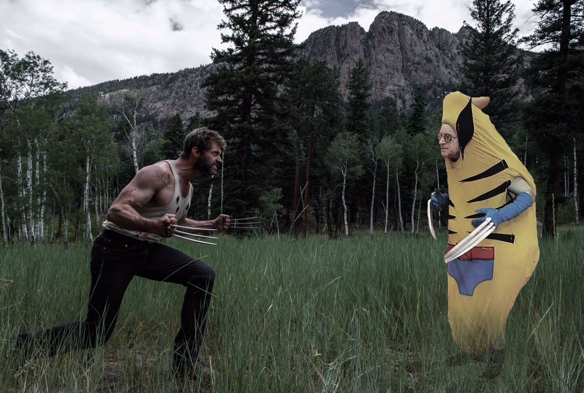 Fight scene with the one and only! #BananaWolverine @WolverineMovie @20thcenturyfox https://t.co/7EfuUmV29u