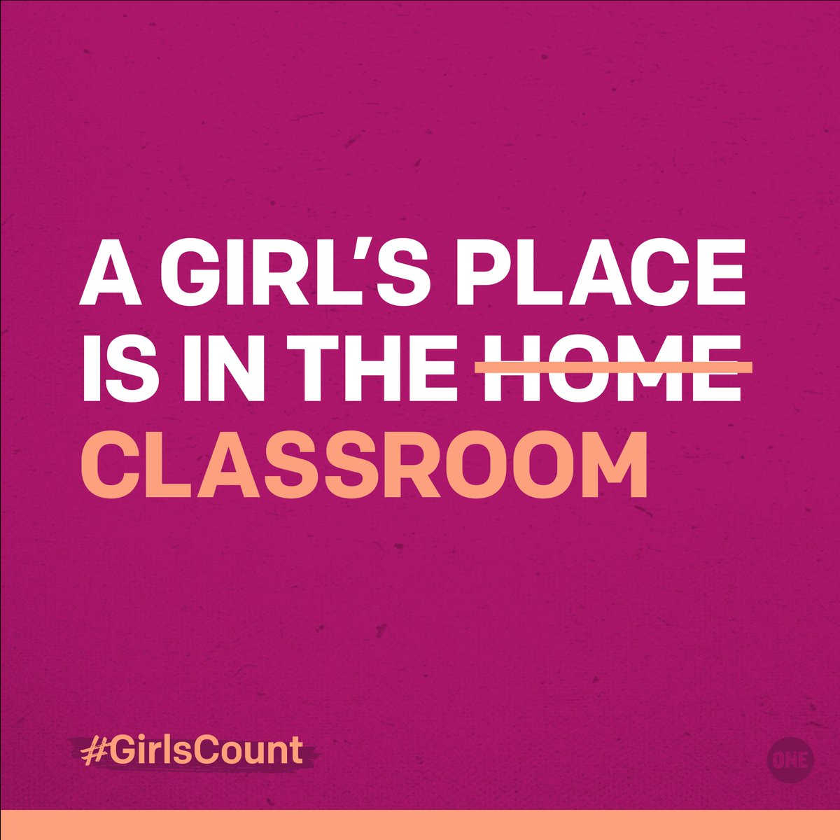 All #GirlsCount. All girls deserve an education. That’s why I'm counting with @ONECampaign . https://t.co/xX1xrCDor9 https://t.co/RNWJMgRCw7