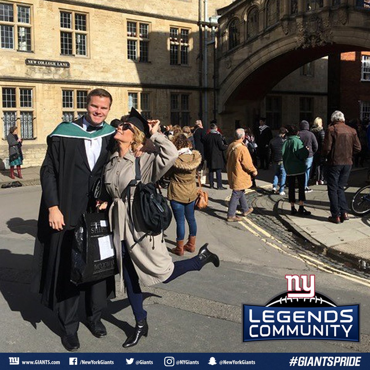 Congratulations to Cody Gifford, son of Giants legend Frank Gifford