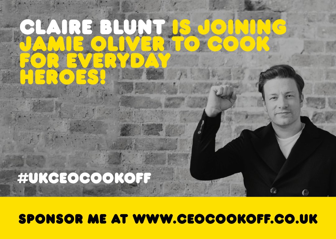 Big up to Claire Blunt from @HearstUK for joining me in the #ukceocookoff great to have you on board big love jox https://t.co/eXgO1fqaa1