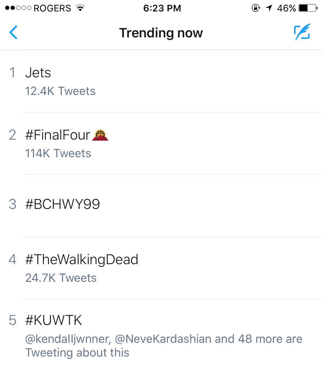 RT @Ilive4KhloeK: #KUWTK is number 5 in Canada!! @khloekardashian @kourtneykardash @KrisJenner @KimKardashian https://t.co/vXznlSOrcp