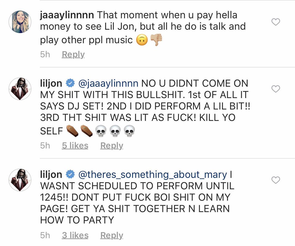 RT @ASAP_SERRG: When bitches try to fuck with a HARD ASS MOFUCKA they get put on BLAST @LilJon ☠️☠️☠️ https://t.co/ZXyu8BCCYl