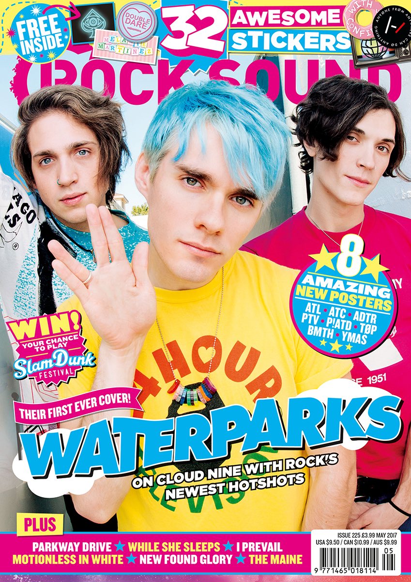 RT @mrkjms: ???? High fives all round! New issue of @rocksound feat. @waterparks on the cover! https://t.co/UioadsImgW https://t.co/D1QPuKYBa8