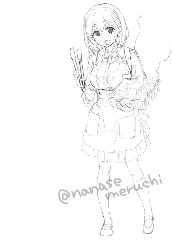 アイちゃんバイト頑張り中ラフ #月曜日のたわわ アイちゃんバイト頑張り中ラフ #月曜日のたわわ