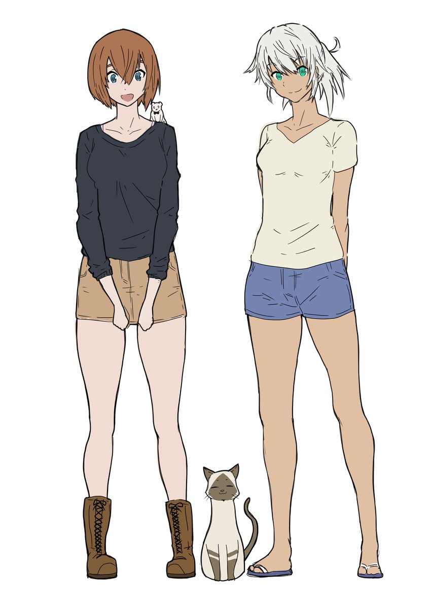 今日の落書き・・・「犬養さんと茜姉さん」好きなキャラクターを描きました。#落書き#ふらいんぐういっち 今日の落書き・・・「犬養さんと茜姉さん」好きなキャラクターを描きました。#落書き#ふらいんぐういっち