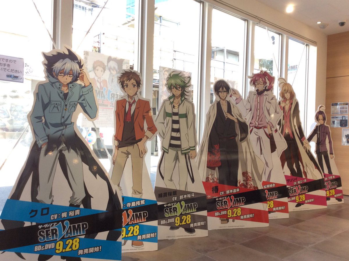 「SERVAMP STORE」では、13人のキャラクターが皆様をお迎えいたします!写真撮影も可能となっております♪#SE 「SERVAMP STORE」では、13人のキャラクターが皆様をお迎えいたします!写真撮影も可能となっております♪#SE