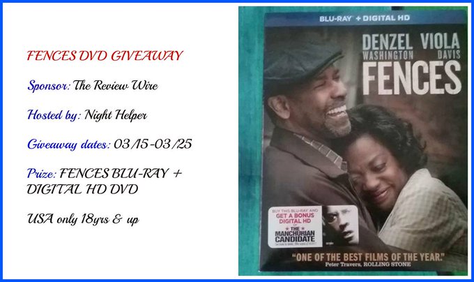 Fences Movie Giveaway Fences Movie Giveaway