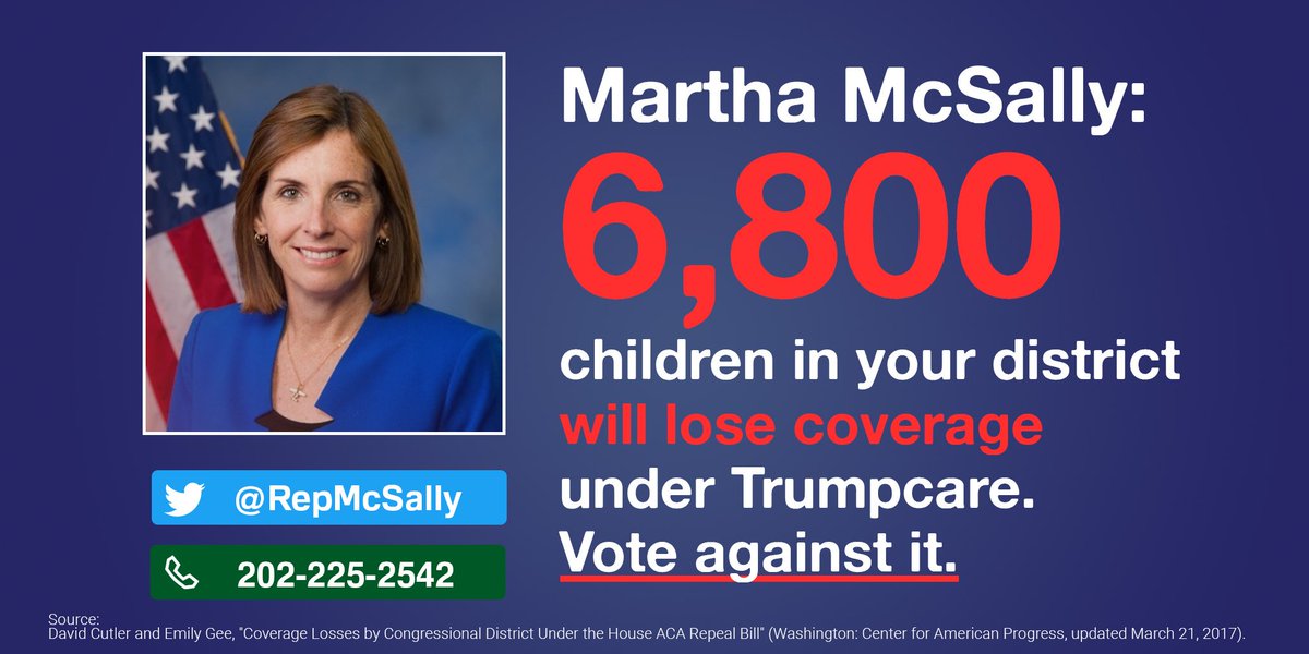 RT @MoveOn: TODAY! #StandWith24M & demand @RepMcSally vote NO on #Trumpcare. CALL NOW: 855-981-7297 #ProtectOurCare https://t.co/xVBXQlXmSq