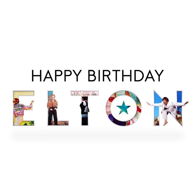 Elton John’s Birthday Celebration | HappyBday.to