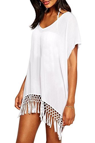 #fashion #free #style #win #giveaway Yonala Women's White Chiffon Fringe Beachwear Bikini Cover-Ups #rt #fashion #free #style #win #giveaway Yonala Women's White Chiffon Fringe Beachwear Bikini Cover-Ups #rt