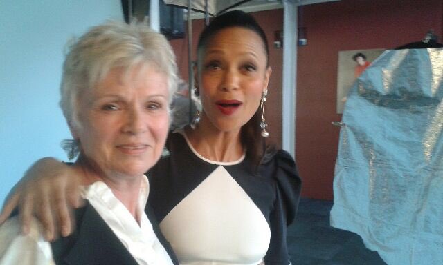 One of my proudest moments meeting my hero @juliewalters and THIS is the rubbish pic #AdrianDunbar takes ???? https://t.co/Lg5uEKdcjT