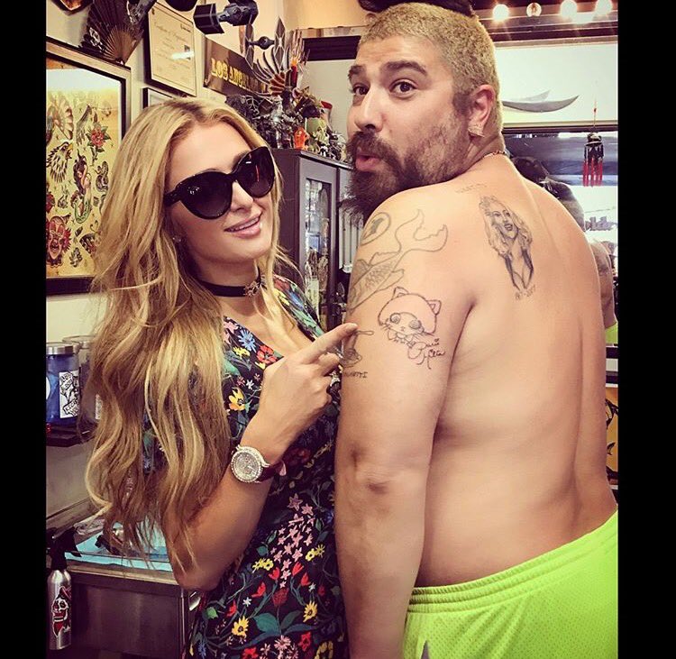 What a crazy fun day hanging out with my boy Josh @FatJew & drawing his new tattoo. ???? #Epic https://t.co/D6c1Li9SGd