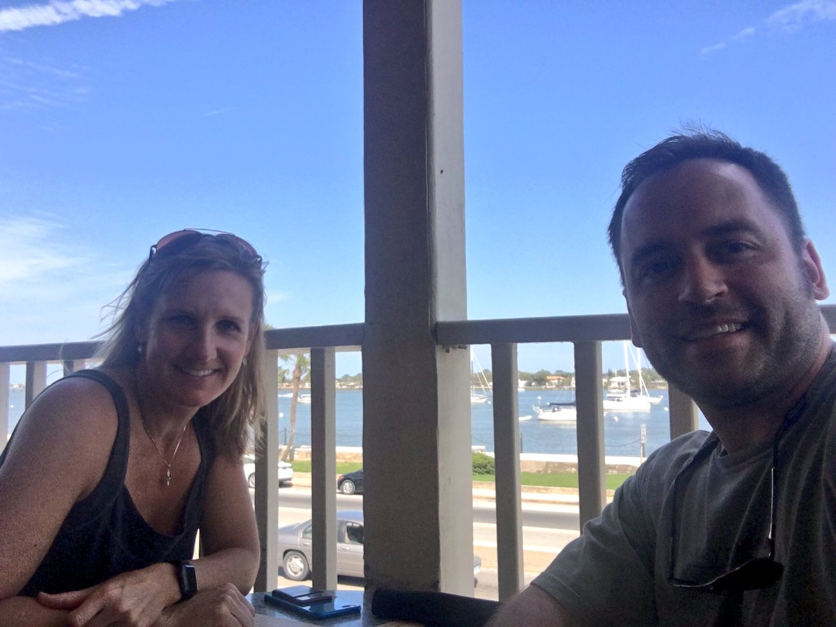 benmarks: Quick bite to eat in St Augustine, FL with @iopflygirl #RoadToImagine https://t.co/sWQBcCCo7N