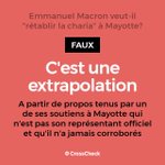 Emmanuel Macron accusé de vouloir instaurer la charia à Mayotte Emmanuel Macron accusé de vouloir instaurer la charia à Mayotte