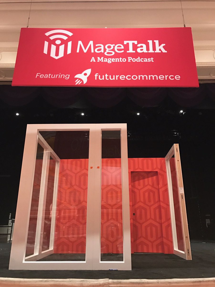 magento: We're getting the booth warmed up for MageTalk Live! #MagentoImagine #RoadtoImagine https://t.co/uvAhDlu7Rc