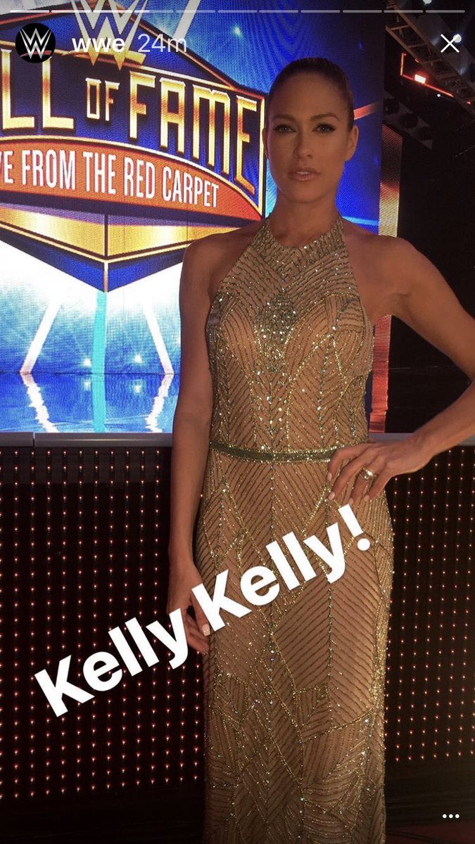 RT @hockeyydivaa71: @TheBarbieBlank looking absolutely stunning at the hall of fame???? #Wrestlemania one more match? https://t.co/pKSdr4sVVK