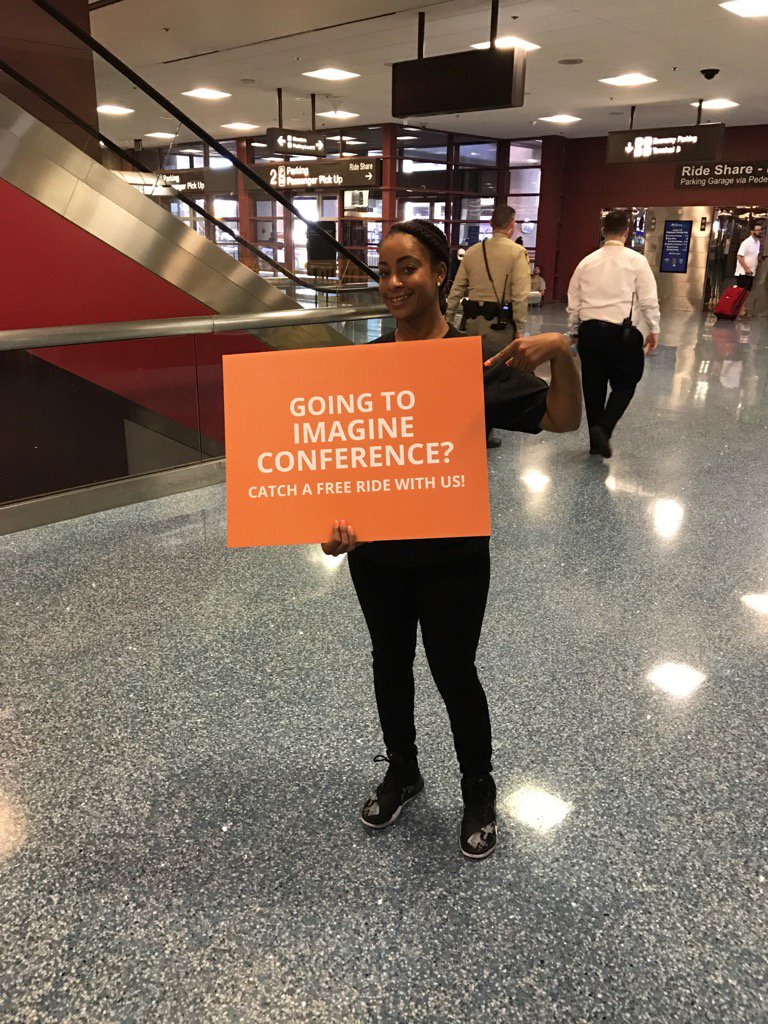 classyllama: And we are LIVE at LAS! Look for these signs to get directions to our free limo service to the Wynn! #roadToImagine https://t.co/XlLv8KQH4c