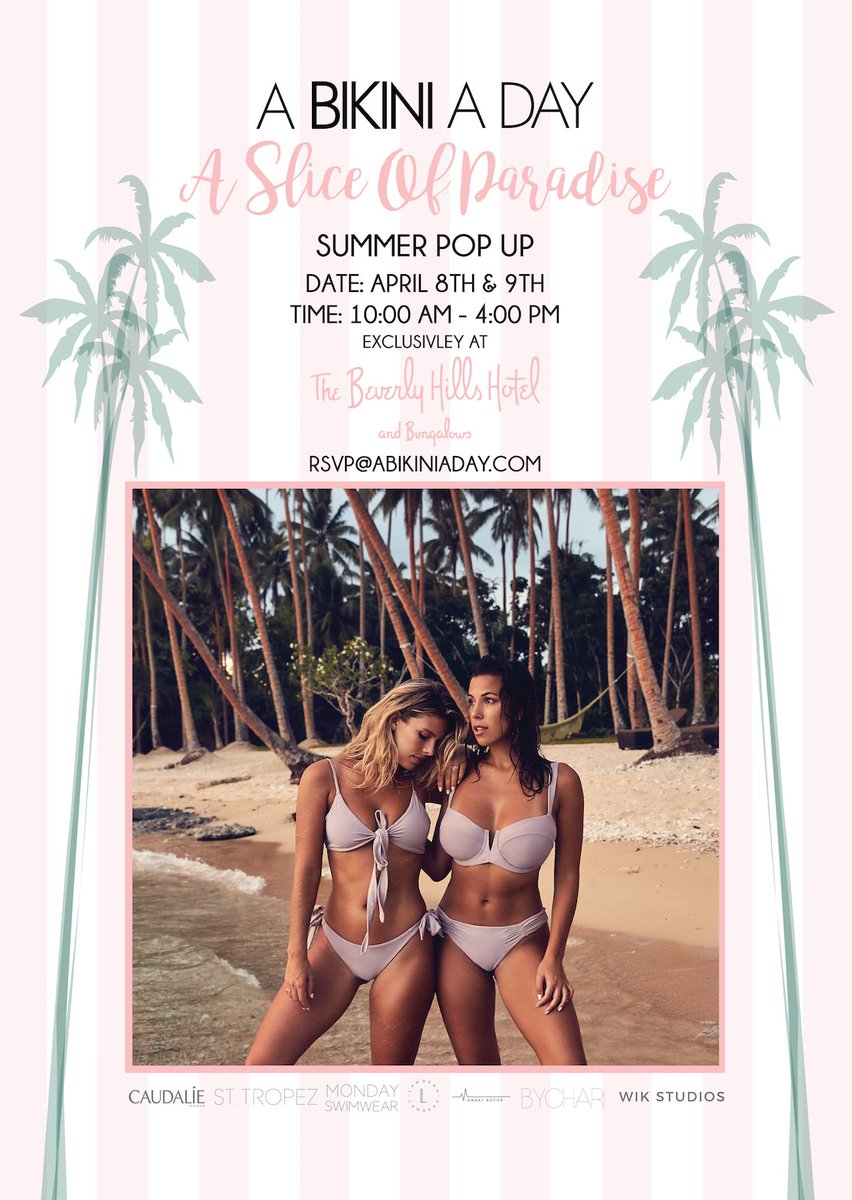 RT @ABikiniADay: ???????????? BHH // ABAD POP UP // APRIL 8TH & 9TH // BE THERE ????????????
@TashOakley @DevinBrugman @MondaySwimwear https://t.co/u6qv5BOmaE