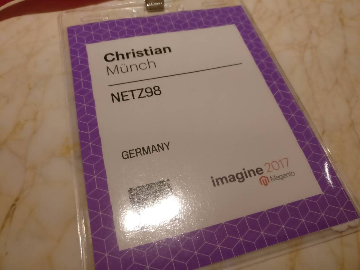 cmuench: Ready for #MagentoImagine Day 1. Hope I will see all the cool guys today. Missing @VinaiKopp  and @fbrnc. https://t.co/uVhyLHUifa