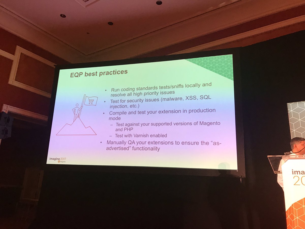 tsoroka_: Magento Marketplace recommendation in order to pass tech check on EQP #MagentoImagine https://t.co/8HeBivnJrZ