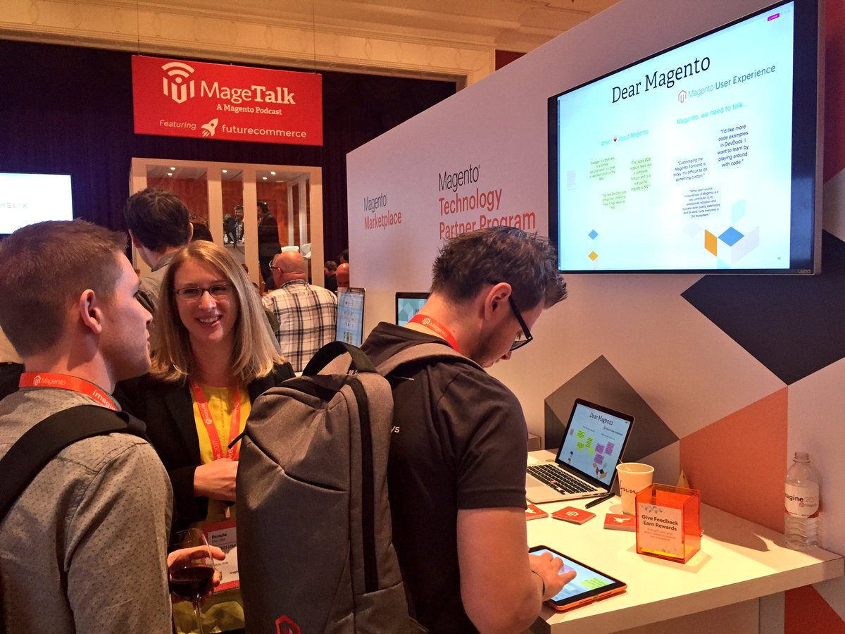 magento_ux: Give us feedback at the @magento_ux booth! #Magentoimagine #realmagento #ux https://t.co/6W9qu5yx1Y