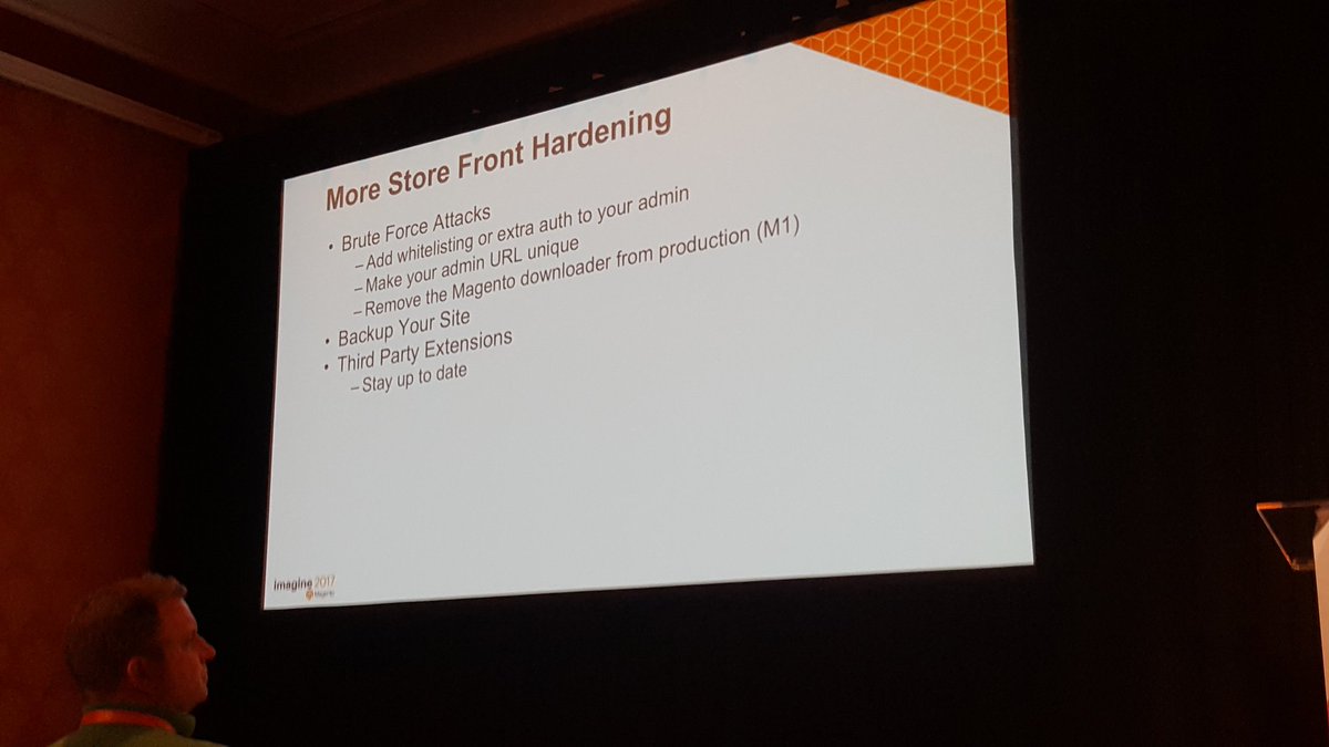 mgeoffray: Basic #security best practices for your #Magento website #Magentoimagine #realmagento https://t.co/T49N4I4Aax