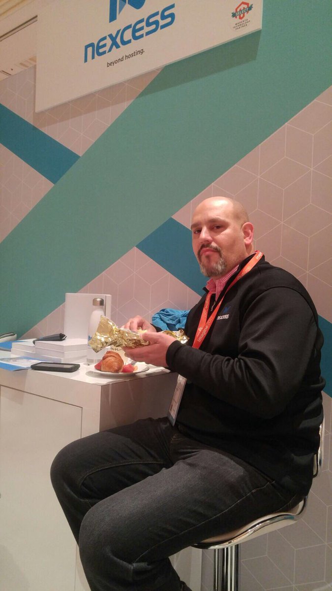 nexcess: Rigo fueling up for #MagentoImagine day 2! Stop by booth #412 to say hi! https://t.co/42yzLKuOgm