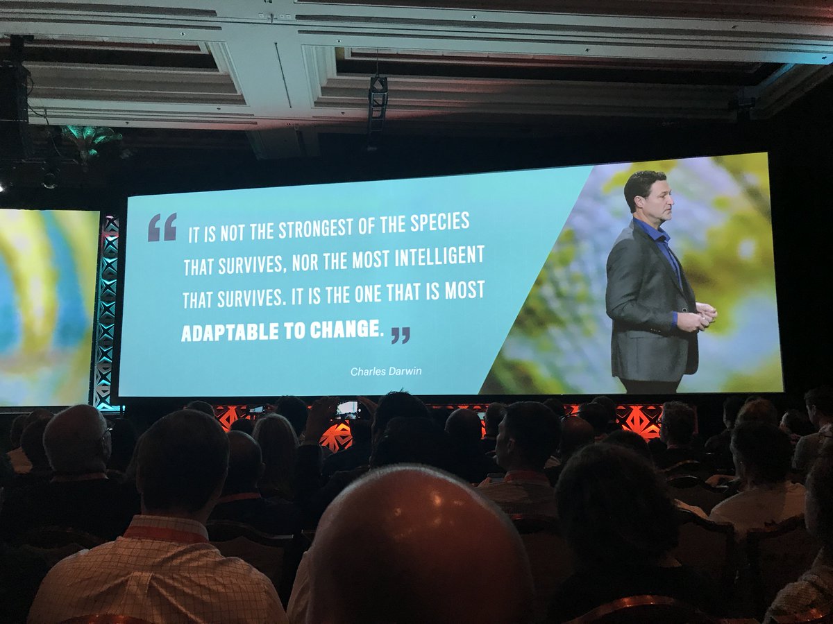 wearejh: Charles Darwin being quoted to underline flexibility in business that’s needed within ecommerce #MagentoImagine https://t.co/mFhK66C24E