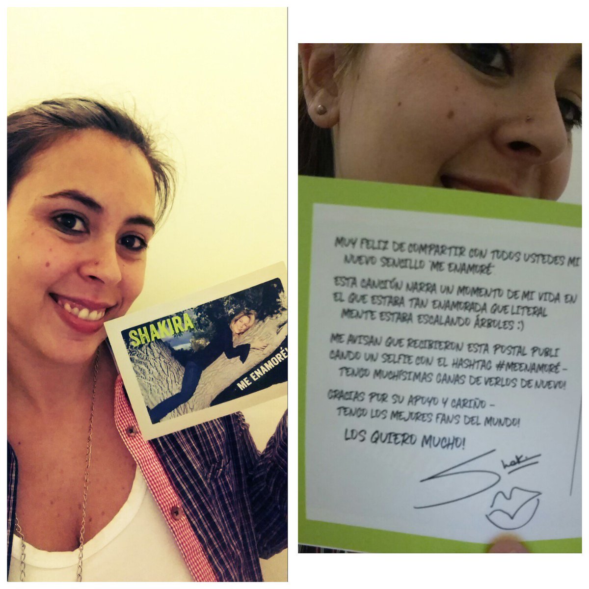 RT @Anita_Soria: Escalando árboles. Feliz por recibir tu carta @shakira Te extrañamos en Argentina!! #MeEnamore https://t.co/78pEopfDbW